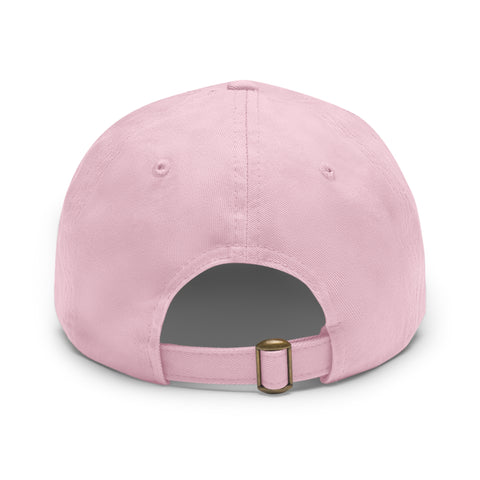 UG VIBES – Gorra negra de papá con parche de cuero UNGF