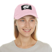 UG VIBES – Gorra negra de papá con parche de cuero UNGF