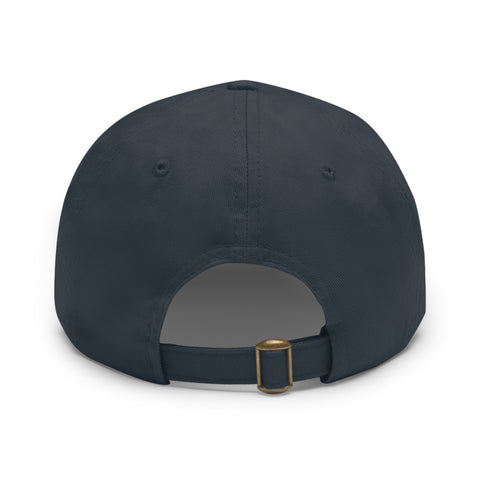 UG VIBES – Gorra negra de papá con parche de cuero UNGF