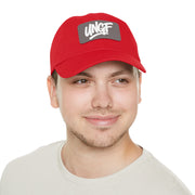 UG VIBES – Gorra negra de papá con parche de cuero UNGF