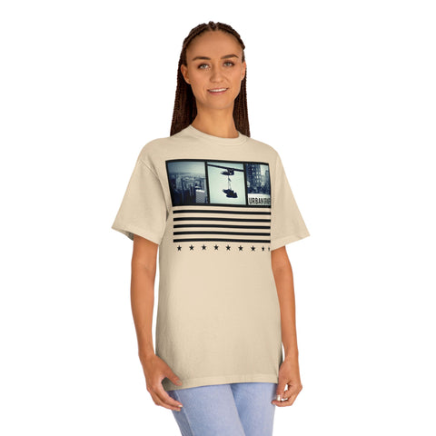 Camiseta de rayas urbanas