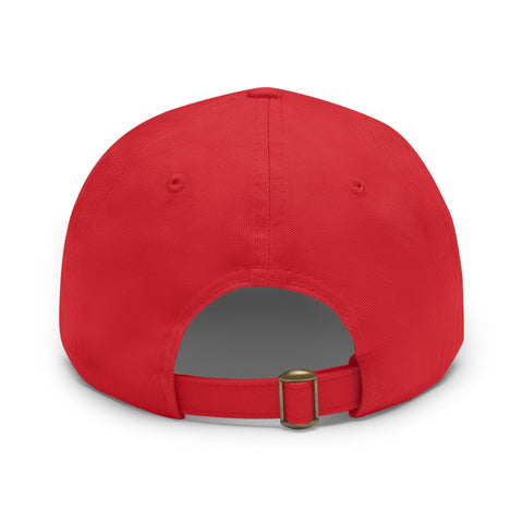 UG VIBES – Gorra negra de papá con parche de cuero UNGF
