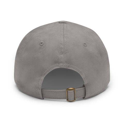 UG VIBES – Gorra negra de papá con parche de cuero UNGF