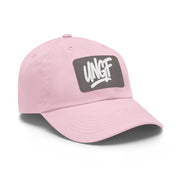 UG VIBES – Gorra negra de papá con parche de cuero UNGF
