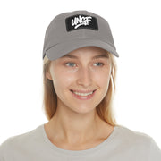 UG VIBES – Gorra negra de papá con parche de cuero UNGF