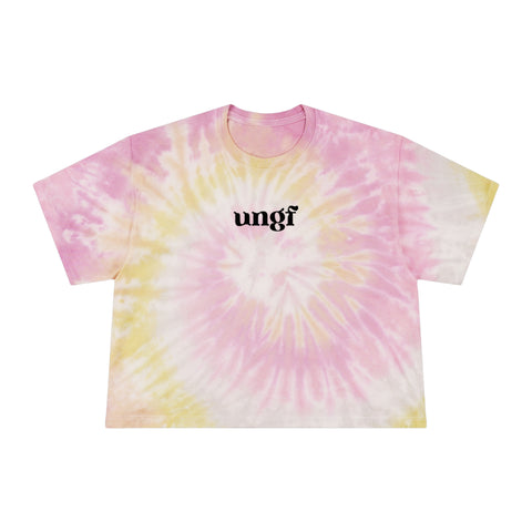 Camiseta corta con efecto tie-dye para mujer de UNGF 