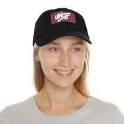 UG VIBES – Gorra negra de papá con parche de cuero UNGF