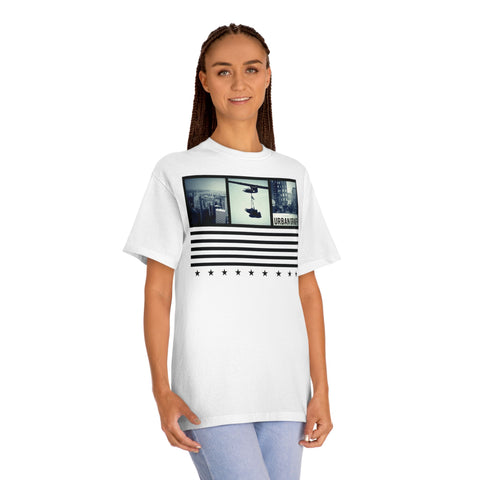 Camiseta de rayas urbanas