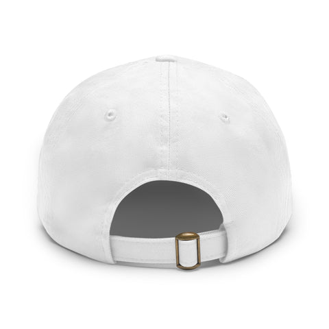 UG VIBES – Gorra negra de papá con parche de cuero UNGF