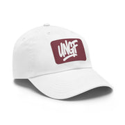 UG VIBES – Gorra negra de papá con parche de cuero UNGF